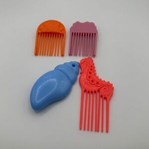 Vintage G1 MLP My Little Pony Hasbro Comb Hair Brush Brushes Lot of 4